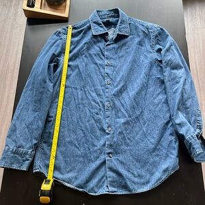 Banana republic Jean look / cotton button down men large